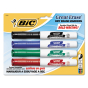 BIC Great Erase Grip Dry Erase Marker, Chisel Tip, Assorted, 4-Pack