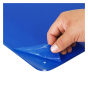 BenchPro 24" W x 40" H Freestanding Clear Acrylic Plexiglass Sneeze Guard with Pass Through