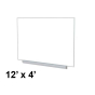 Ghent A2M412 Aluminum Frame 12 ft. x 4 ft. Porcelain Magnetic with Box Tray