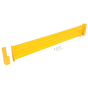Vestil Steel 66" L Two Ribbed Drop In Style Guard Rail, Yellow