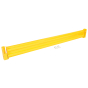 Vestil Steel 102" L Two Ribbed Drop In Style Guard Rail, Yellow