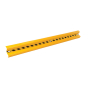 Vestil 144" L Steel Straight Guard Rail, Yellow