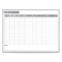 Ghent 4' x 3' Magnetic Operating Room Schedule Whiteboard