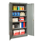 Hallowell 400 Series 48" W x 24" D x 72" H Storage Cabinet, Assembled (Shown in Dark Grey)