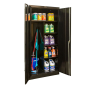 Hallowell 48" W x 18" D x 78" H Combination Storage Cabinet, Assembled, Black