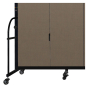 Screenflex Freestanding 24' W x 72" H Heavy Duty Mobile Configurable Fabric Room Divider