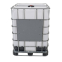 Vestil 330 Gal Capacity UN Approved HDP Intermediate Bulk Container with Wire Frame