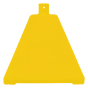 IdealShield 22" W x 22" D x 22" H Polyethylene Pyramid Sign Base (Shown in Yellow)