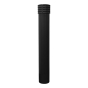 IdealShield Cinco 52" H Poly Bollard Cover Post Protector Sleeve (Shown in Black)
