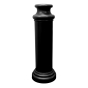 IdealShield Pawn 49" H Poly Bollard Cover Post Protector Sleeve (Shown in Black)