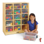 Jonti-Craft 15 Cubbie-Tray Mobile Classroom Storage Unit