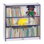 Jonti-Craft Rainbow Accents 36" Short 3-Shelf Classroom Bookcase, (Show in Blue)