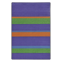 Joy Carpets Straight & Narrow Striped Rectangle Classroom Rug, Violet
