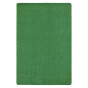Joy Carpets Just Kidding 4' x 6' Rectangle Solid Color Classroom Rug, Grass Green