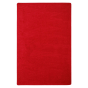 Joy Carpets Endurance 4' x 6' Rectangle Solid Color Classroom Rug, Red