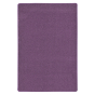 Joy Carpets Endurance 4' x 6' Rectangle Solid Color Classroom Rug, Purple