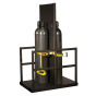 Justrite 12-Cylinder Firewall Pallet Forklift Attachment 4000 lb Load
