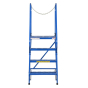 Vestil 70" H Grip Strut 4-Step Maintenance Ladder