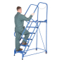 Vestil 90" H Grip Strut 6-Step Maintenance Ladder