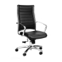 Eurotech Europa LE811 Leather High-Back Executive Office Chair (Shown in Black)