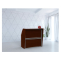 Linea Italia 48" W Straight Modern Office Reception Desk
