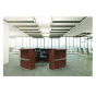 Linea Italia 142" W Curved 5-Section Office Reception Desk