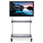Luxor Height Adjustable Flat Panel TV & Monitor AV Mobile Cart