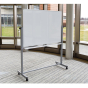 Luxor 4' x 3' Painted Steel Magnetic Mobile Reversible Whiteboard