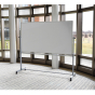 Luxor 6' x 3' Painted Steel Magnetic Mobile Reversible Whiteboard