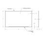 Ghent M2W-44-4 4 ft. x 4 ft. Wood Frame Melamine Whiteboard