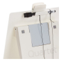 Quartet 9" x 11" White Glass Dry Erase Desktop Easel