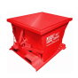 McCullough Industries .25 Cubic Yard Self-Dumping Hoppers 4,000 - 6,000 Lb Capacity (Show in Red)