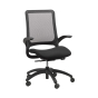 Eurotech Hawk MF22 Mesh-Back Fabric Mid-Back Task Chair (Shown in Black)