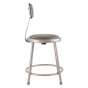 NPS 18" H Padded Round Science Lab Stool, Backrest