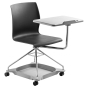 NPS CoGo Mobile 13.75" x 19.5" Tablet Arm Student Desk Chair Shown in Black