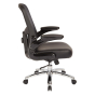 Office Star Pro-Line II Big & Tall 400 lb. Mesh-Back Leather Mid-Back Executive Office Chair