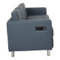 Office Star Work Smart Anti-Microbial Fabric Low-Back Sofa