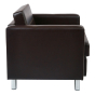 Office Star Work Smart Pacific Vinyl Low-Back Club Chair
