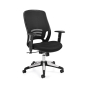 Offices to Go OTG10904B Mesh-Back Fabric Mid-Back Executive Office Chair