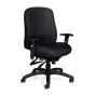 Offices to Go OTG11710 Multifunction Fabric Mid-Back Managers Chair - Shown in Black