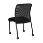 Offices to Go OTG11761B Mesh Mid-Back Guest Chair