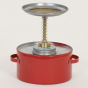 Eagle Galvanized Steel 1 Quart Plunger Safety Can, Red