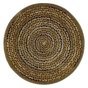Joy Carpets Peaceful Pebbles Round Classroom Rug, Terracotta