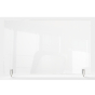 Ghent 24" H Screw-On Cubicle Divider Extender Clear Thermoplastic Sneeze Guard