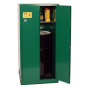 Eagle Self Close Two Door Vertical Drum Pesticides Safety Cabinet, 55 Gallons, Green (Example of Use)