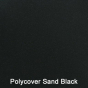Akiles 12 Mil 35" x 27" Sand Emboss Black PolyCover Binding Cover, 100-Pack