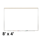 Ghent PRM1-48-4 Proma 8 ft. x 4 ft. Magnetic Projection Whiteboard with Map Rail