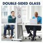 Quartet Agile 2' x 5' Height Adjustable Mobile Glass Easel
