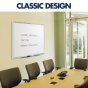 Quartet Classic 8' x 4' Aluminum Frame Melamine Whiteboard