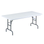 Correll Heavy-Duty 60" W x 30" D Height Adjustable 17" - 27" Rectangular Folding Table (Shown in Grey)